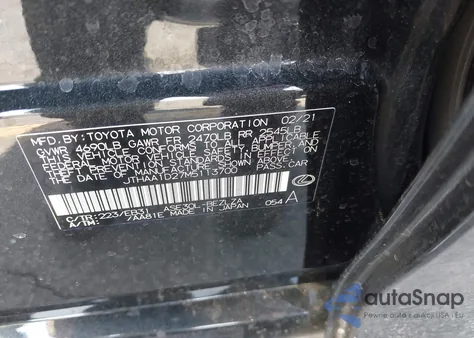 2021 Lexus Is 300 from USA, damaged, VIN JTHAA1D27M5113700